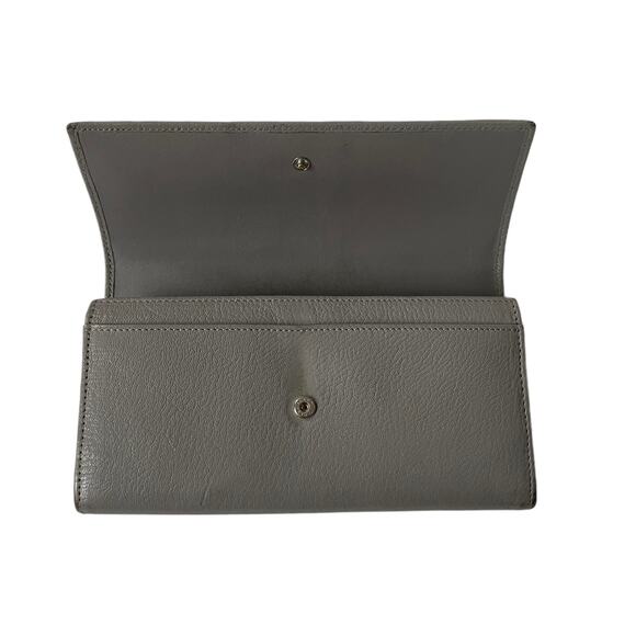 Givenchy Pandora Continental Wallet Pebbled Leather Gray - Picture 3 of 13